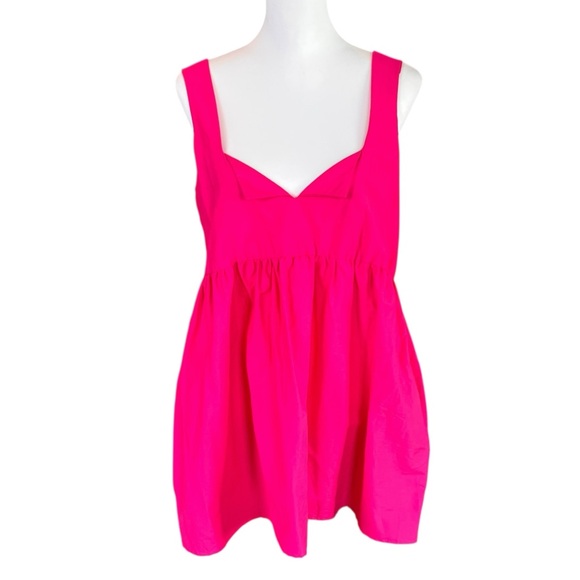 Anthropologie Dresses & Skirts - NWT ANTHROPOLOGIE/Daily Practice Vibrant Pink Sleeveless Babydoll Dress SZ XS